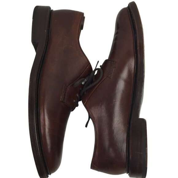 FRYE James Oxford Leather Lace Up Dress Shoe Russet Brown Mens 8D main image 4